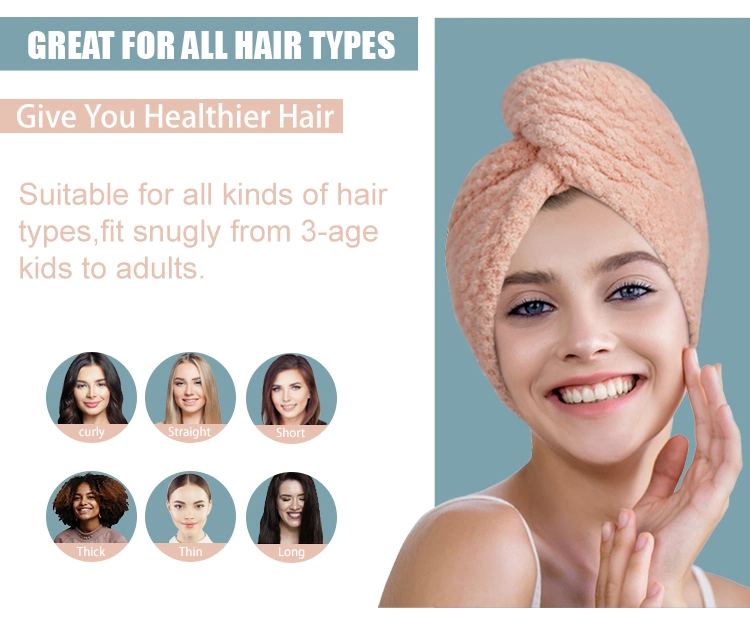 Best Seller Personalized Turban Hair Drying Turban Water Absorbent Microfiber Hair Towel