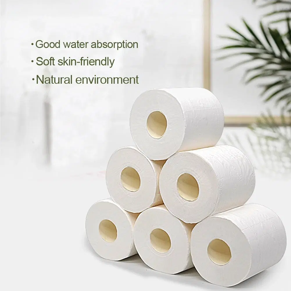 Bamboo Facial Tissue Paper 2 Ply White Layer Style Packing Gross Pulp Color Tissue Paper Roll Paper Towel