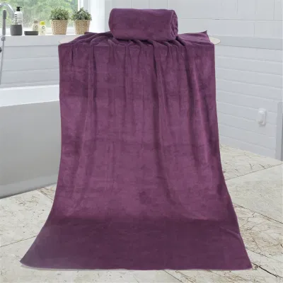 Towel per capelli all′ingrosso in microfibra da bagno Bianco personalizzato 30X30 Piccolo Salon Hotel