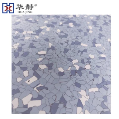 Impermeabile antiscivolo LVT omogeneo PVC/SPC ESD piastrelle in vinile rialzato antistatico Rullo per pavimenti per camera pulita/ospedale