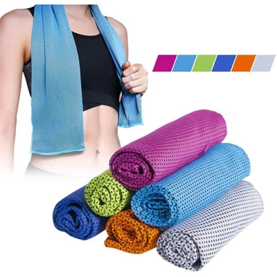Asciugamano all′ingrosso Quick Dry 100% Microfibre Fitness assorbente per acqua Asciugamano da palestra 5 stelle Ice Cooling Sports con il tuo Logo