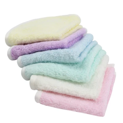 Asciugamano per bambini in fibra bianca riutilizzabile panno per bambini in bambù biologico Asciugamani per il viso