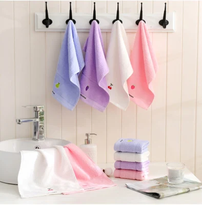 Vendita all′ingrosso Towel in cotone ricamato personalizzato con logo Dry Fast Face Asciugamano