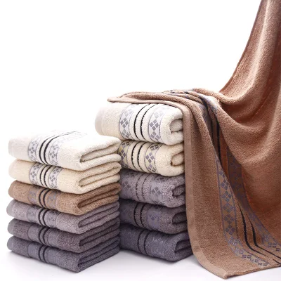 Cinese poco costoso buona qualità OEM Moda Custom Design 100% cotone Asciugamani Sport Hotel Towel Home Beach Towel viso mano Asciugamani in cotone