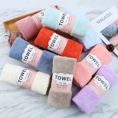 Towel all′ingrosso a buon mercato in microfibra di corallo in feltro regalo bagno assorbente morbido Asciugamano Special Pack