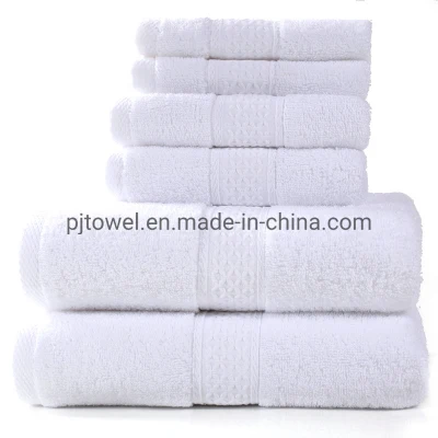 Set di asciugamani in cotone biologico in vendita a caldo, bagno ecologico e. Asciugamano in cotone bianco 100% cotone per hotel