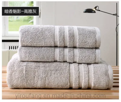 Easy Customize Big Asciugamani Hotel & Face Cloth bagno 100% Set di lusso bagno in cotone personalizzato