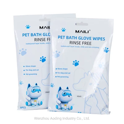 Forniture per animali domestici bagno personalizzato per cani Cat Prince PET a 2 pezzi Asciugamano per pulizia a secco, articoli per animali domestici, asciugamano monouso SPA