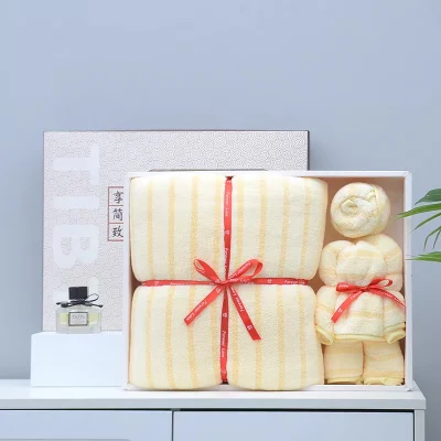Fornitore direttamente Hot Sell Set regalo di salviette da bagno personalizzate in microfibra Asciugamano morbido ad assorbimento d′acqua