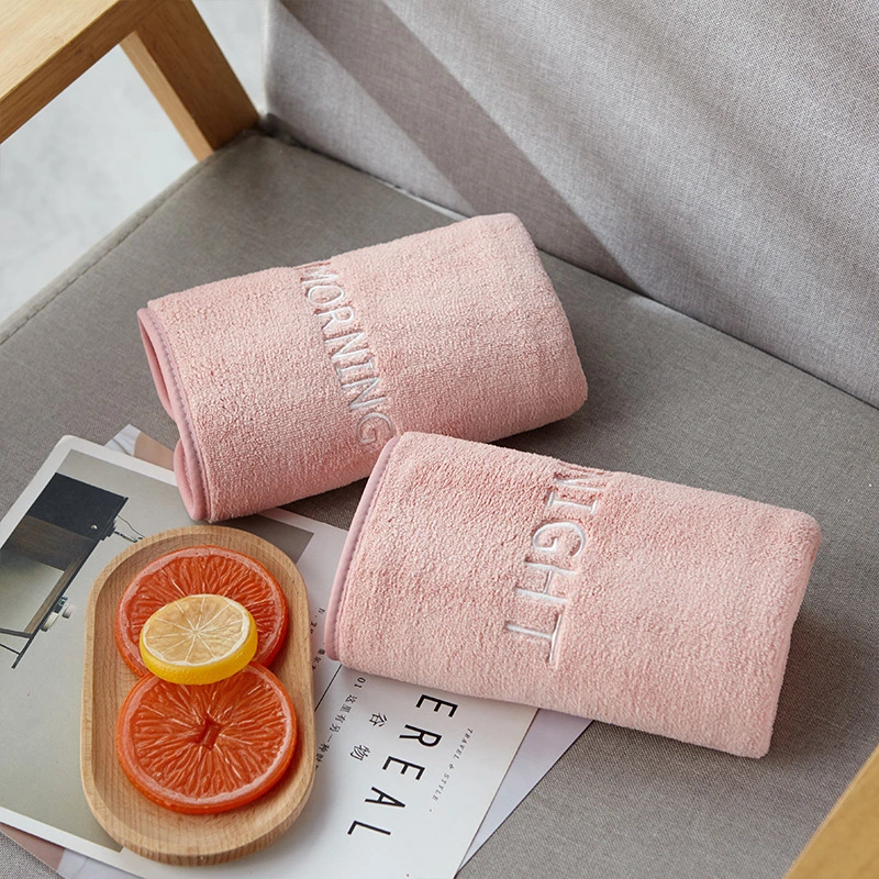 Embroidered Personalized Face Towel, Soft and Absorbent Face Towel for Daily Cleansing