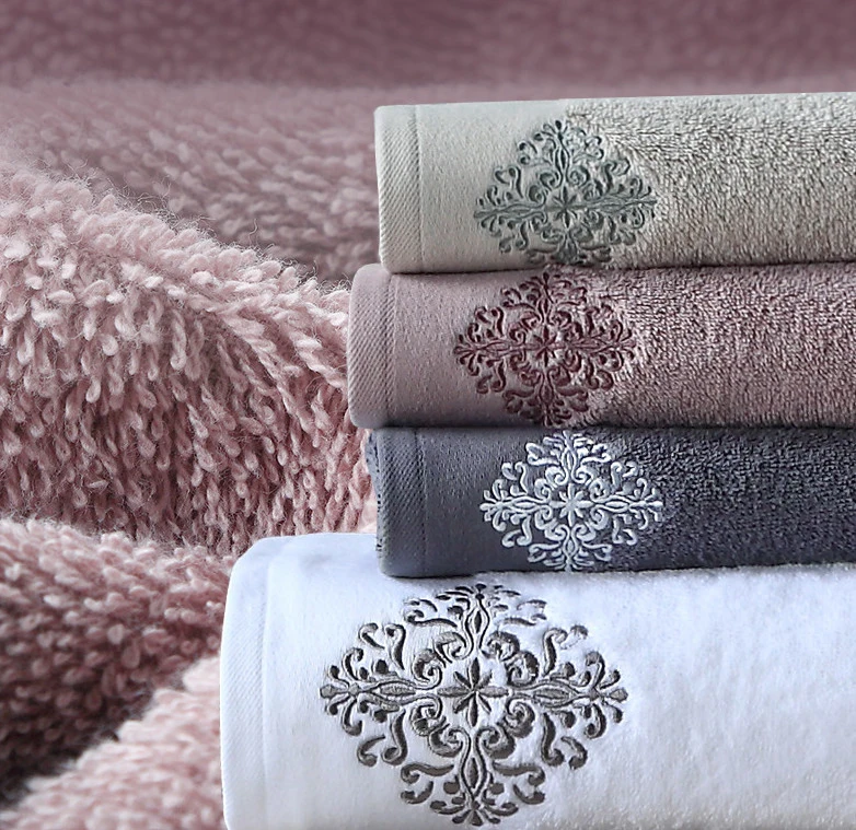 OEM Custom Embroidery Towels Bath 100% Cotton Luxury Hotel Bath Towels Hand Towel