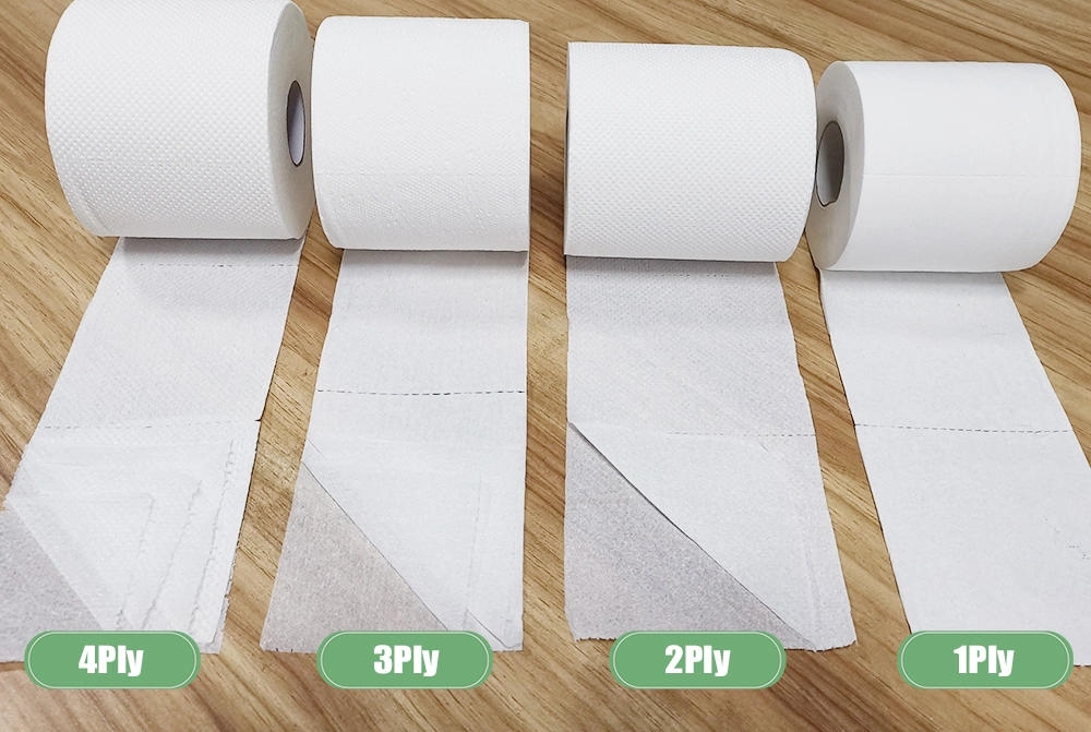 Environmentally Friendly Plastic-Free Bamboo Pulp Toilet Paper