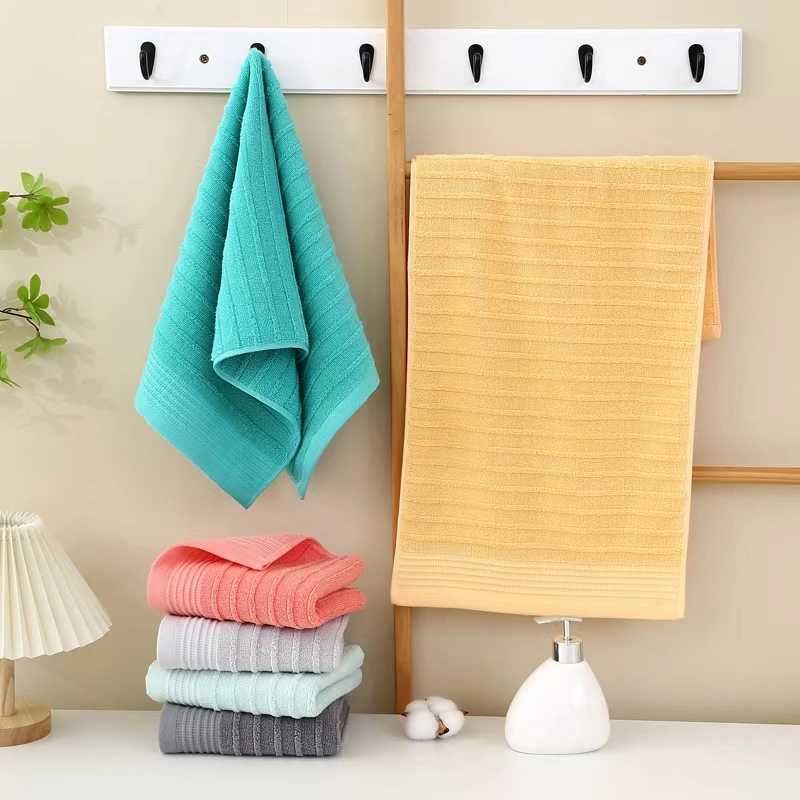 Perfect Soft and Absorbent Checked Face Towel for Daily Use Microfiber Towel Super Soft Microfiber Weft Knitting Face Towel Hand Towel Bath Towel