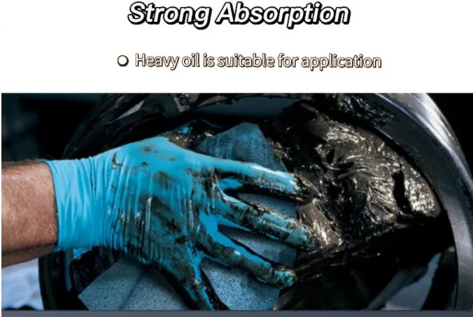 Oil Absorbency Car Cleaning 70GSM Blue 100% Polypropylene Meltblown Industrial Wipers Roll