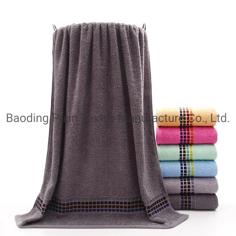 Cheap Soft Absorbent Cotton Fabric Super Dry Cotton Polyester Disposable Bath Towel