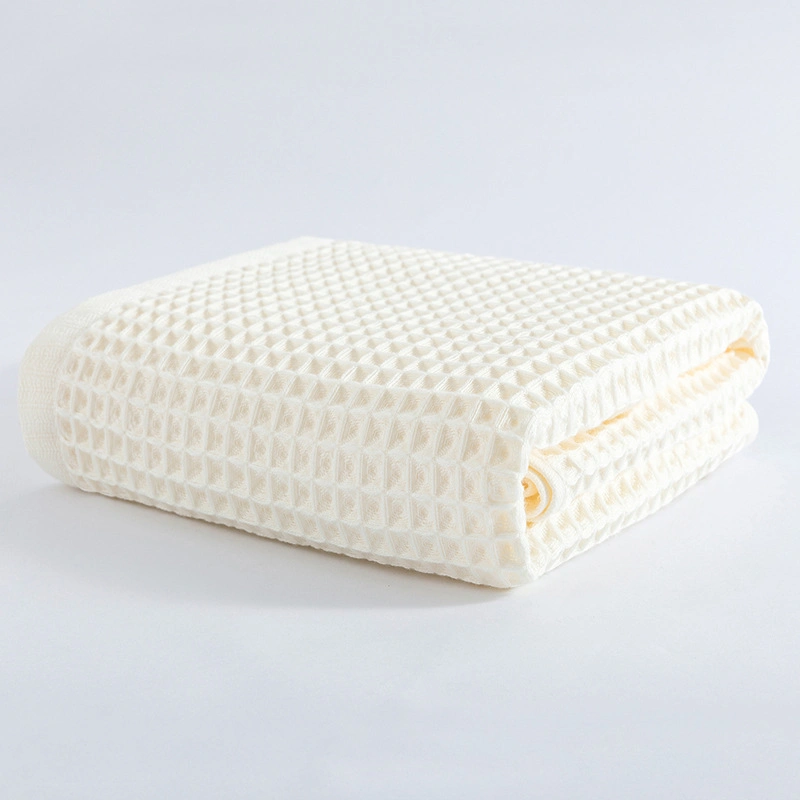 Wholesale Cotton Bath Towel Adult Multi-Use Quick-Drying Waffle Cotton Face Gift Towel