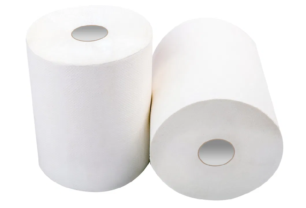 Disposable Pure Virgin Wood Pulp or Bamboo Pulp Hand Paper Towel Roll