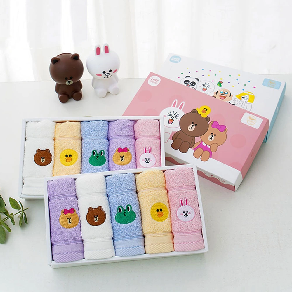 China Factory Wholesale Soft Warm Fluffy Cotton Baby Child Size Towel for Children