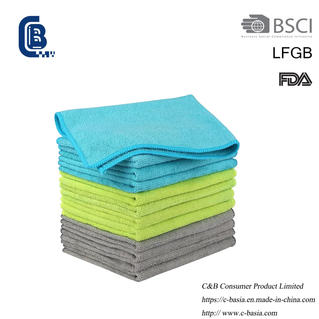 Absorbent Lint Streak Free Household Car Washing Kitchen Microfiber Cleaning Towel Cloth