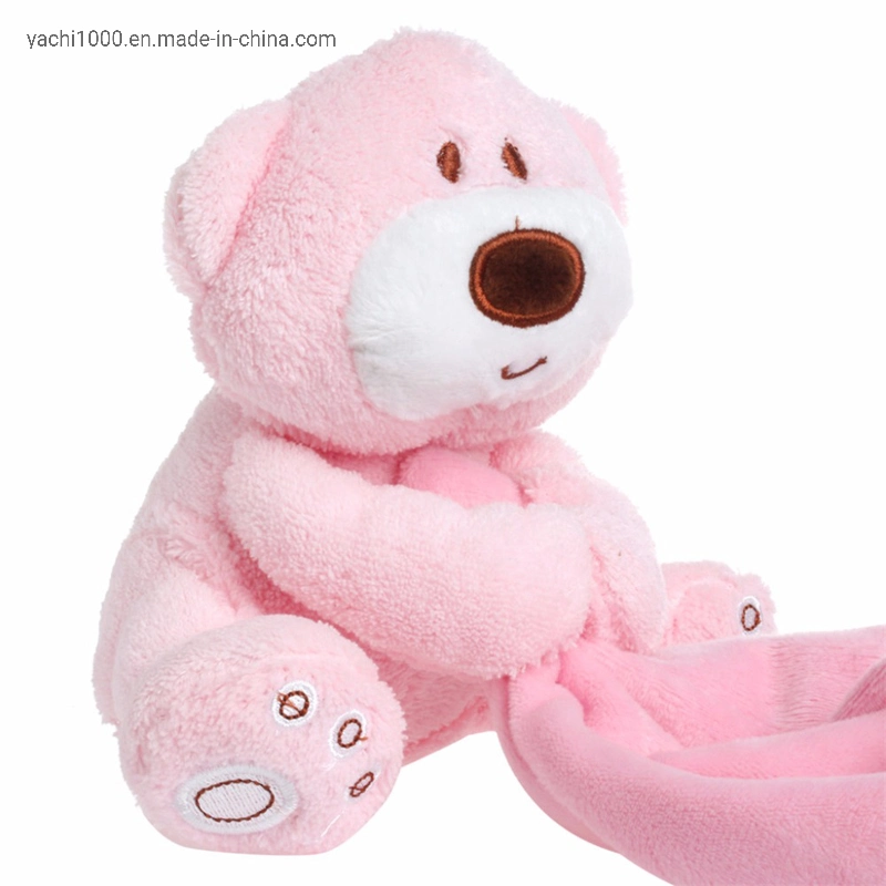 Soft Towel Plush Bear Stuffed Animal Toy with Baby Comforter Blanket