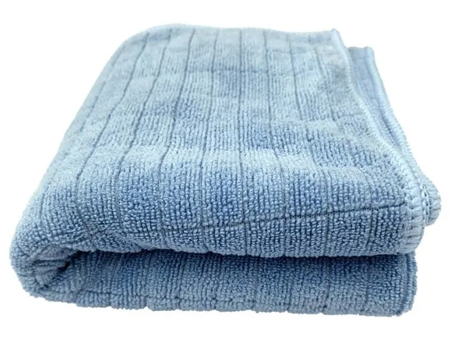 50*70cm 300GSM Microfiber Weft Knitted Checked Cleaning Car Washing Towel