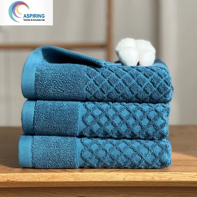 Towels Set Bath+ Face + Hand Towels 100% Cotton White Bath Towel