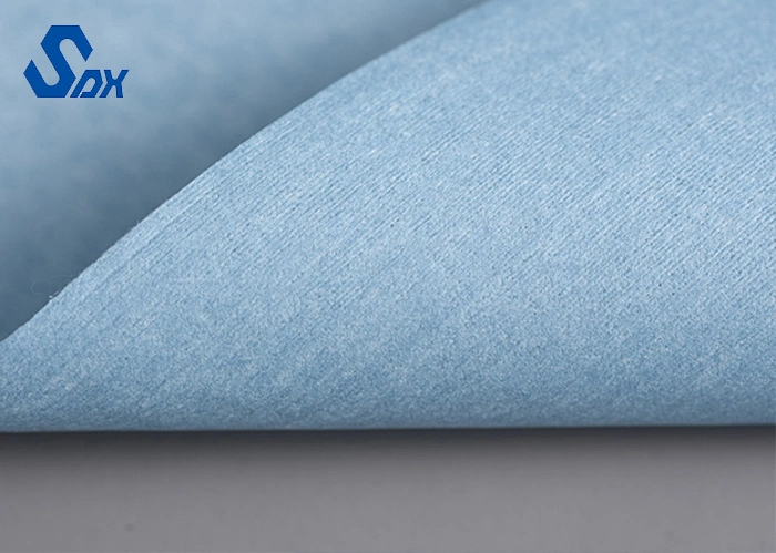 Non-Woven Industry Large Lint Free Nonwoven Cloth Blue Industrial Cleaning Paper Cleanroom Wipe Roll