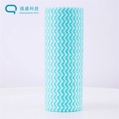 Lazy Rag Washable Printing Kitchen Dry Wet Dual Use Cleaning Cloth Roll Disposable Nonwoven Wipes Towel Rag Rolls