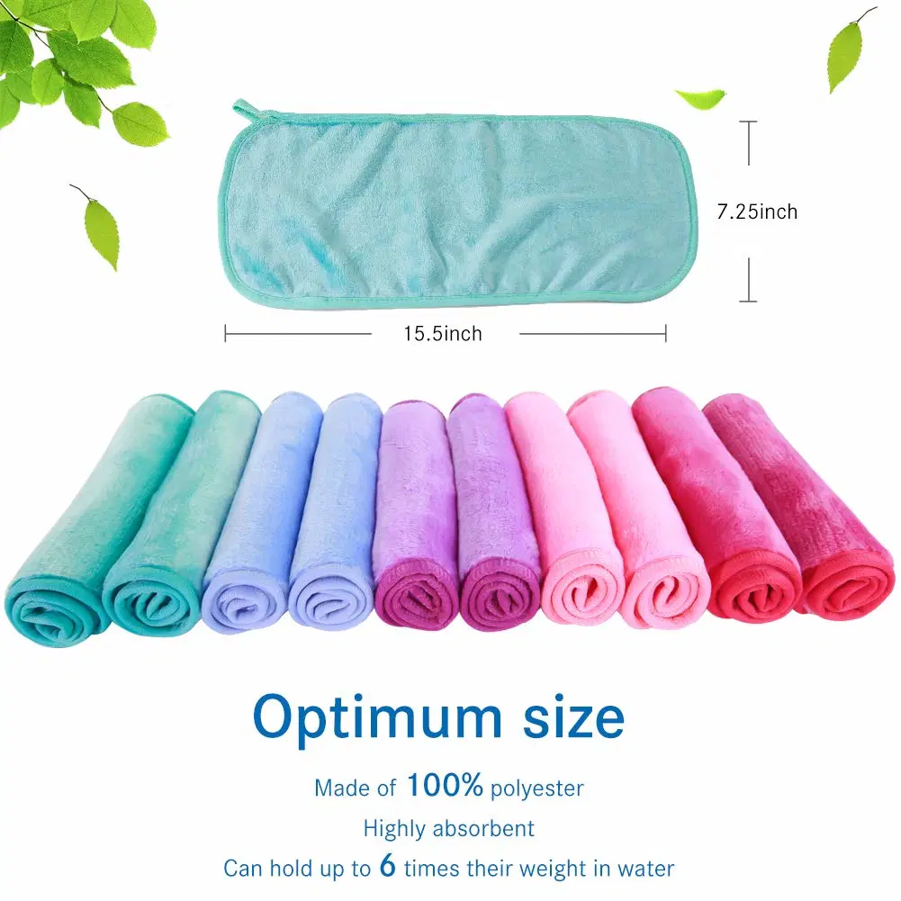 Wholesale Custom Soft Microfibre Face Cloth Makeup Remover Cleaning Towel