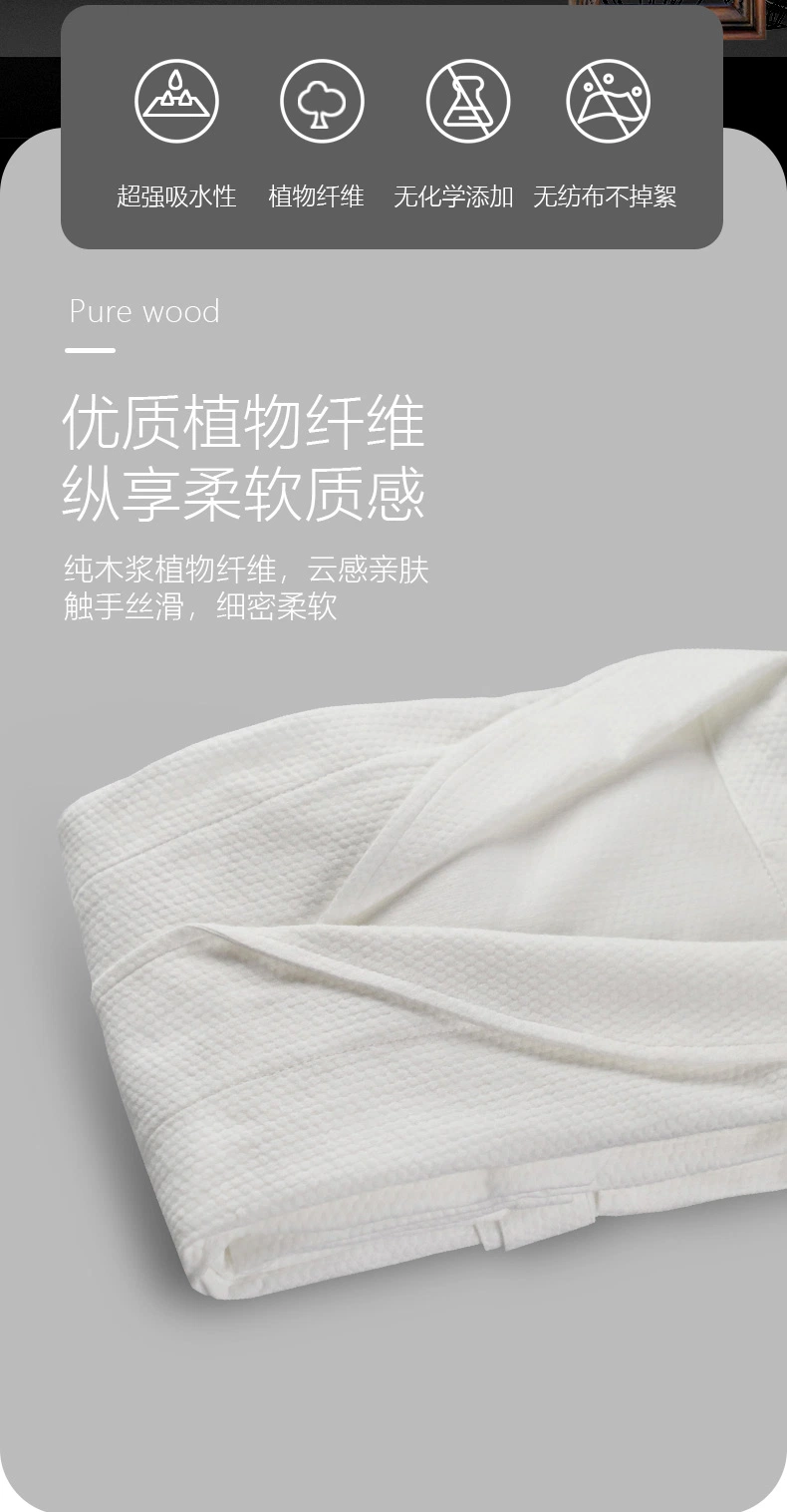 Portable Travel Package Cotton Ultral Large Soft Extra Thick Disposable Hotel Towels for Salon