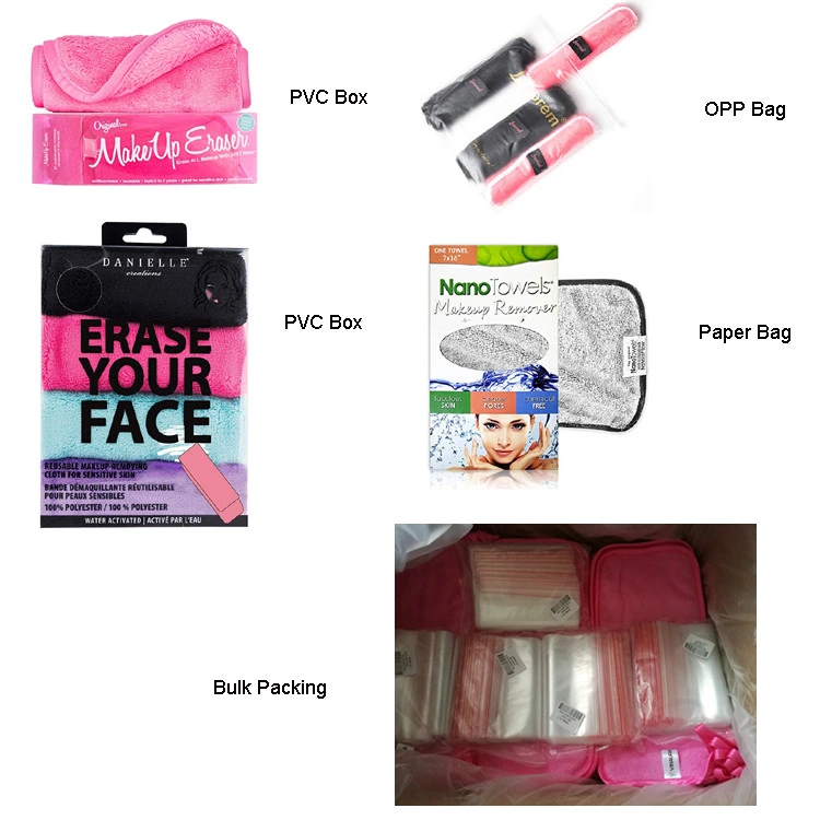 Wholesale Custom Soft Microfibre Face Cloth Makeup Remover Cleaning Towel