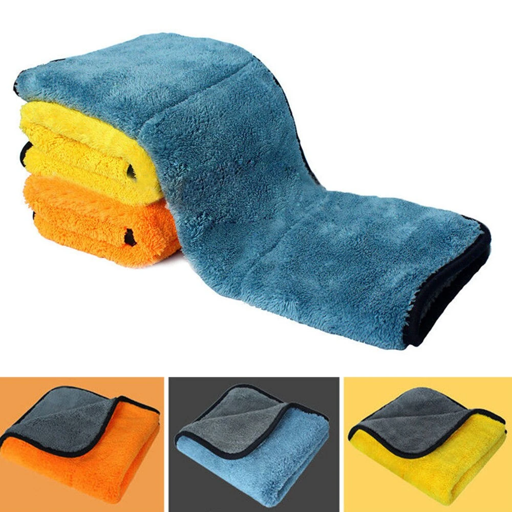 Custom Parameter 40X60cm 1100GSM 1200GSM Car Washing Towel, Microfiber Factory Wholesale Price Coral Fleece Car Towel Thick Towel Car Factory