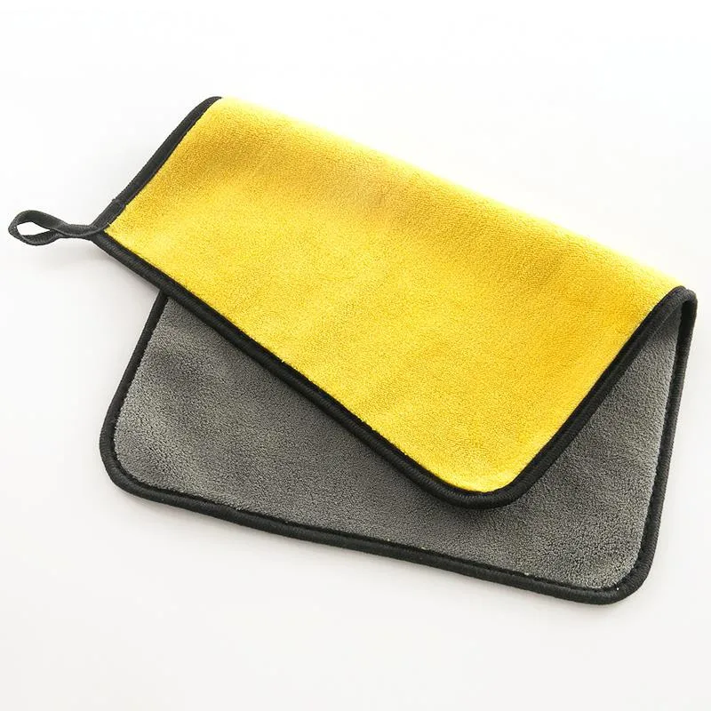 800GSM 30*60cm Microfiber Double-Sided Cleaning Product Car Washing Towel