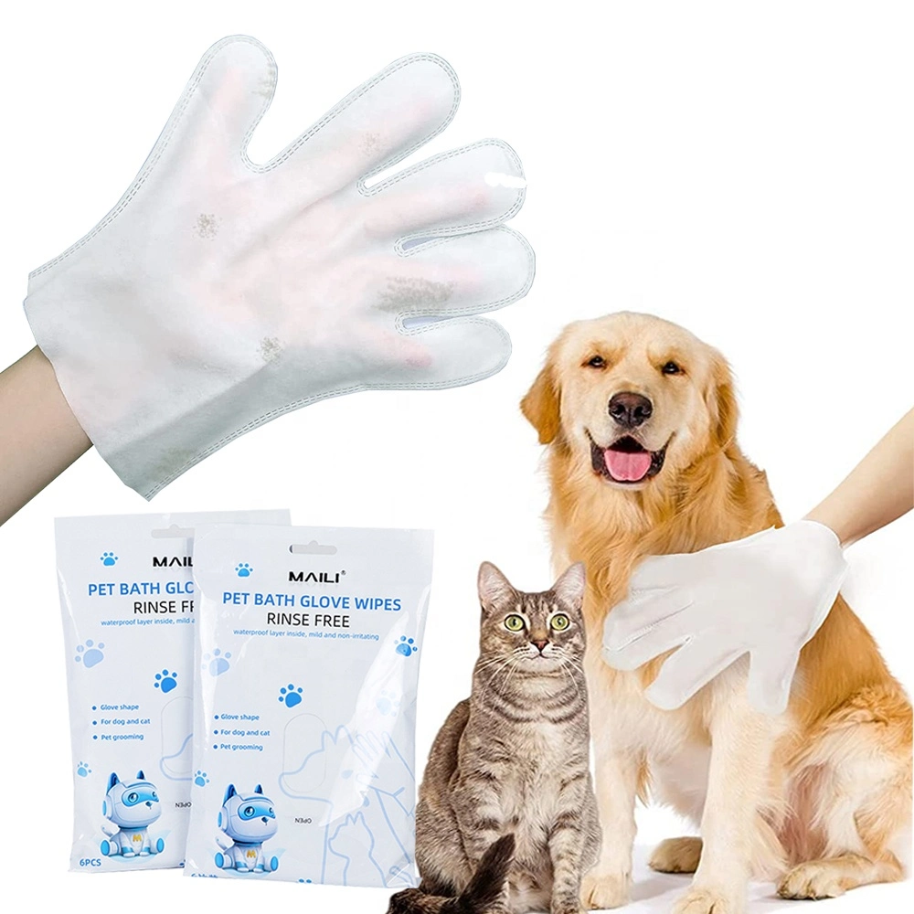 Pet Supplies Customized Water Prince Pet 2-Piece Cat Dog Bath Dry Cleaning Towel Pet Supplies Disposable SPA Wet Towel