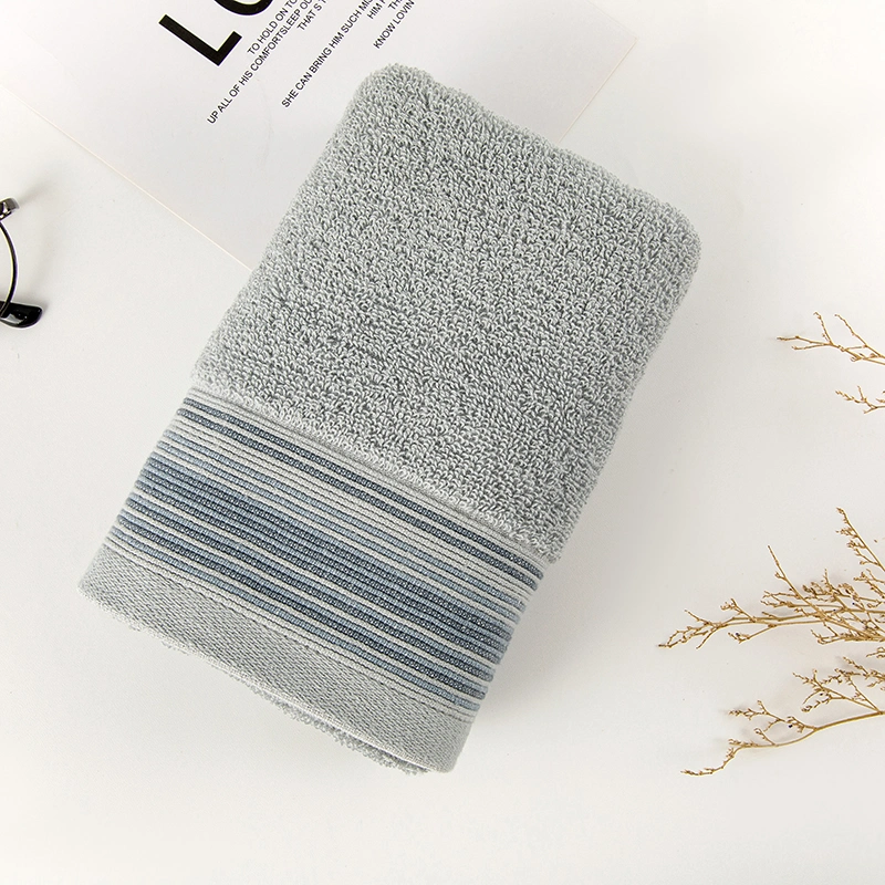 3PCS/Set Wholesale Absorbent Striped Bath Towels Gym Towel for Sport Face Hand Towel