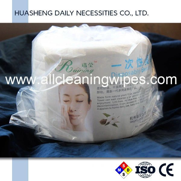Biodegradable Cotton Towel Fabric Spunlace Nonwoven Soft Towel Roll
