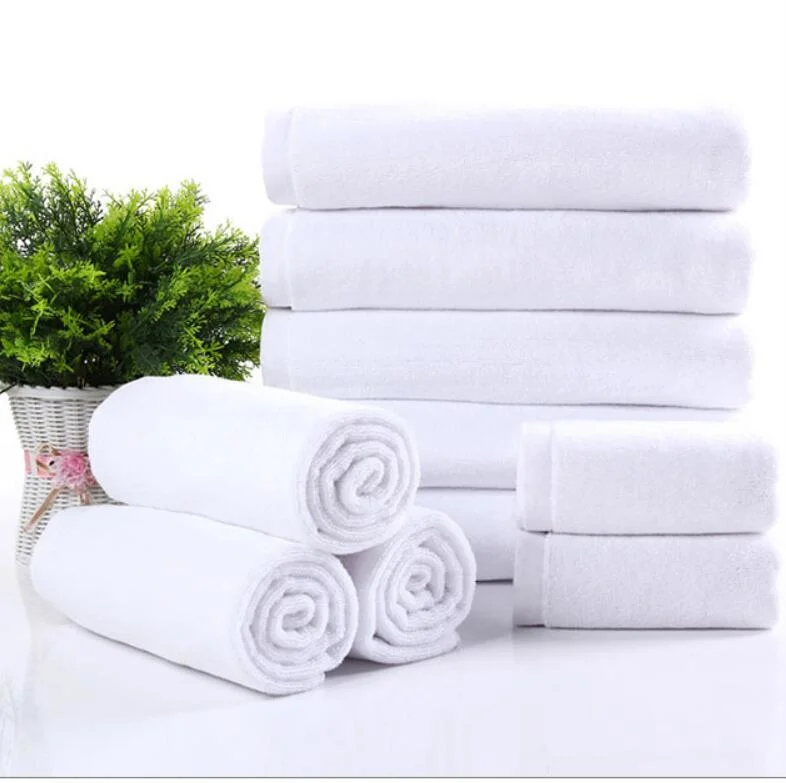 Luxury White Terry Hotel 100% Cotton Bamboo Bath Towel