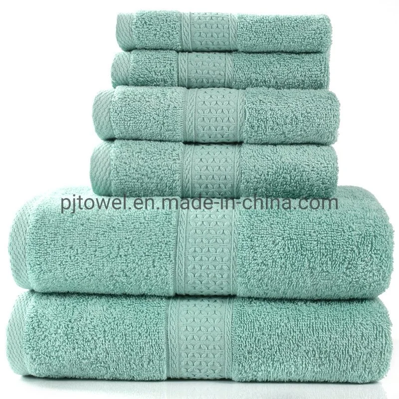 Hot Sale Organic Cotton Towel Set Eco Friendly Bath and Face Towel White 100% Cotton Hotel Cotton Towel