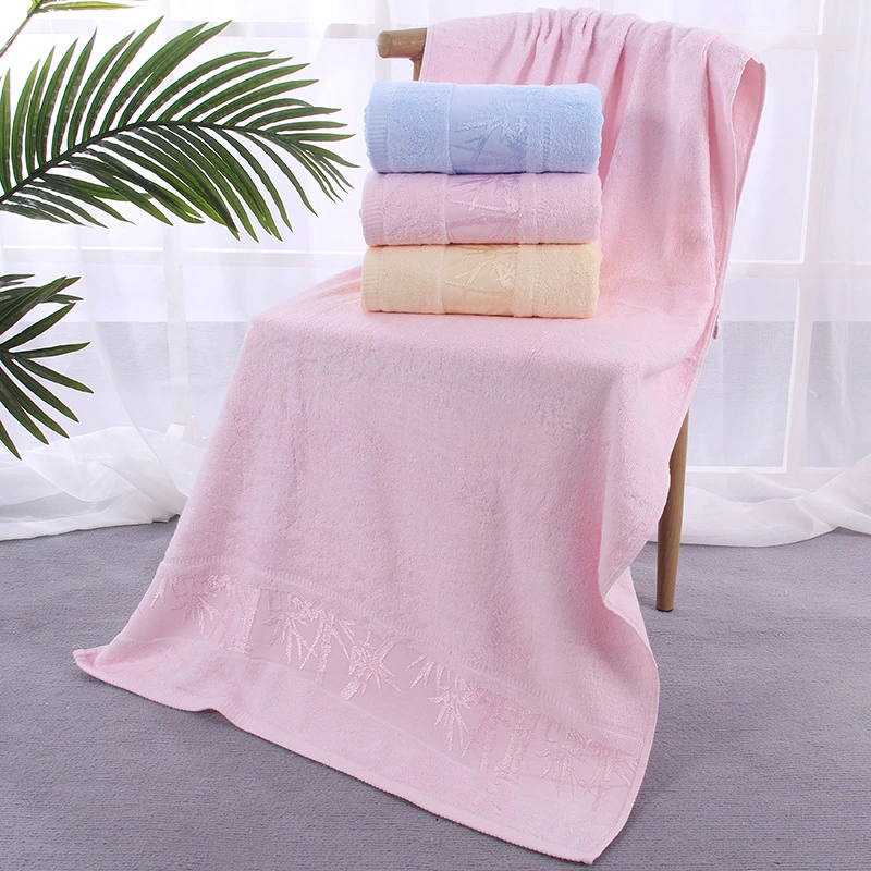 China Towel Factory High-Grade Bamboo Fiber Towel Face Cotton Towel Antibacterial Bath Towel