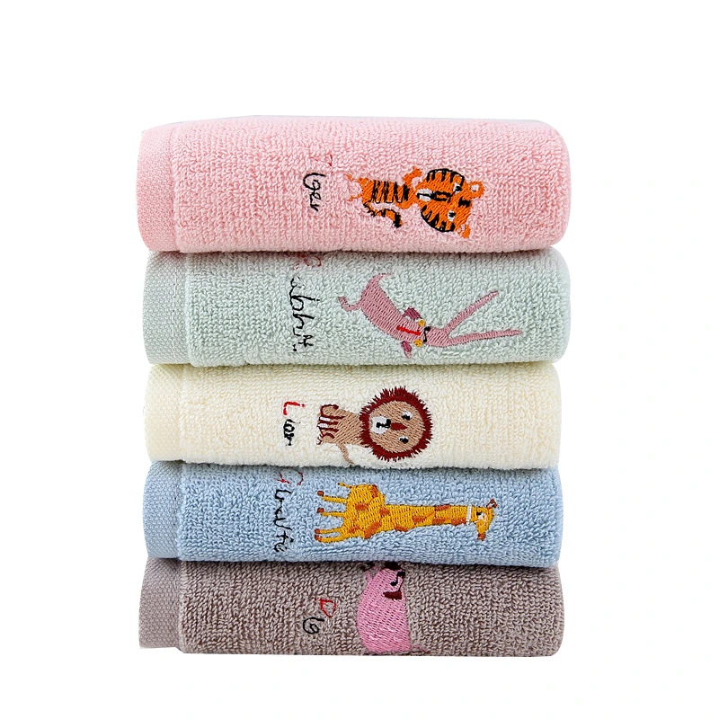 High Quality Small Square Bamboo Cotton Baby Handkerchief Gauze to Wash a Face Towel Little Towel