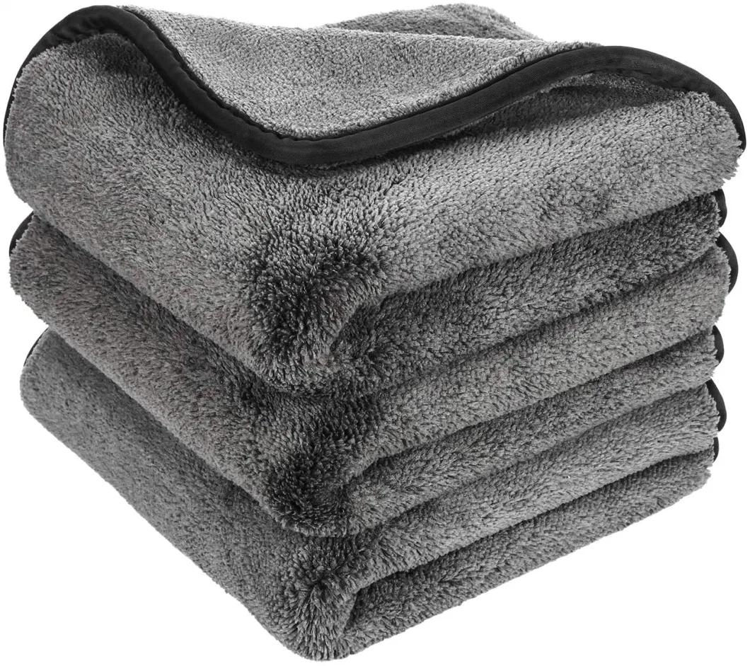 Fast Dry Dust Cleaning Cloth Gray Microfiber Towel