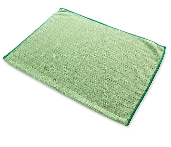 50*70cm 300GSM Microfiber Weft Knitted Checked Cleaning Car Washing Towel