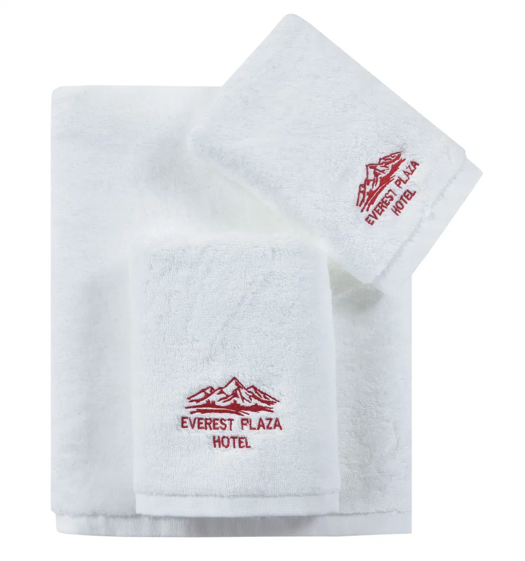 100% Cotton Bath Towel High Quality Black Towel White Towel with Logo for Hotel SPA