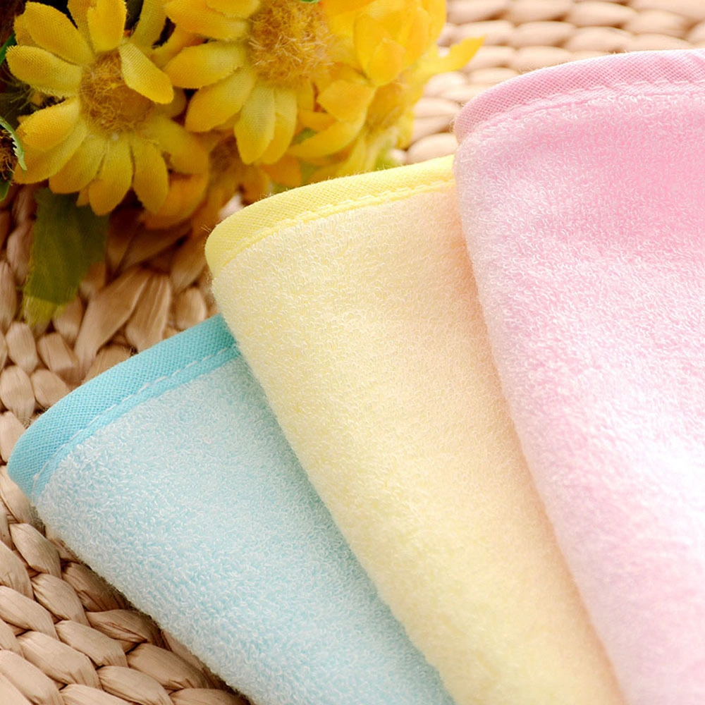 Super Soft Bamboo Fiber Wipe Sweat Saliva Cloth Kindergarten Small Handkerchief Square Bamboo Baby Face Towel