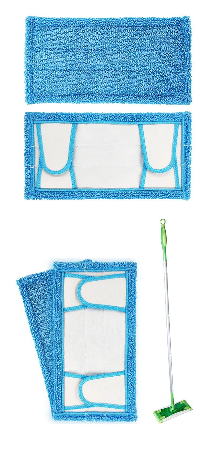 Sweeper Reusable Mop Pad, Dry and Wet Dual-Use Ultra-Fine Fiber Mop Cloth