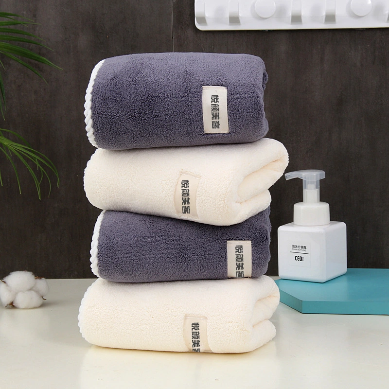 2022 New Customized Coral Fleece Towel Beauty SPA Microfiber Bath Face Towel