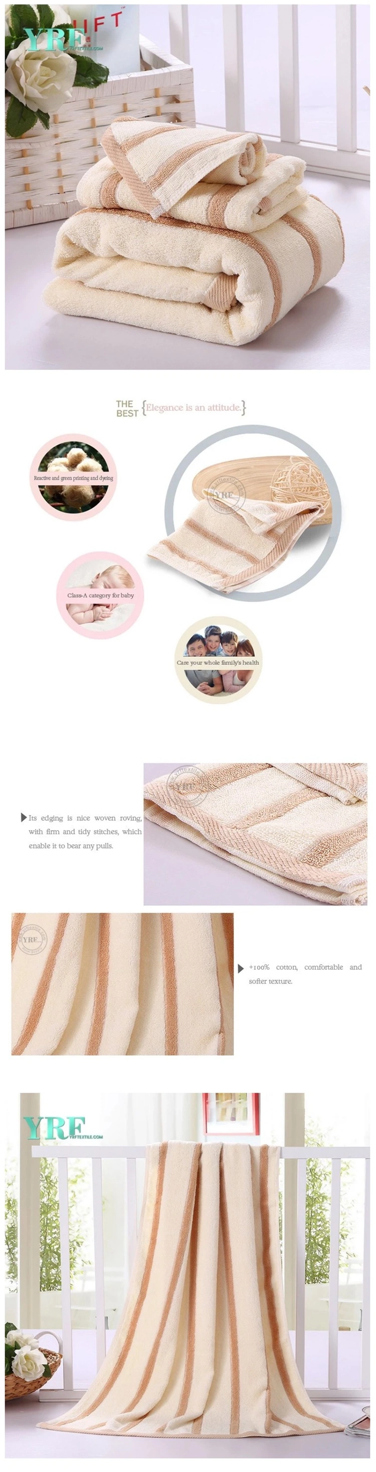 Cheap Price New Product 100 Cotton Custom Woven Stripe Face Towel