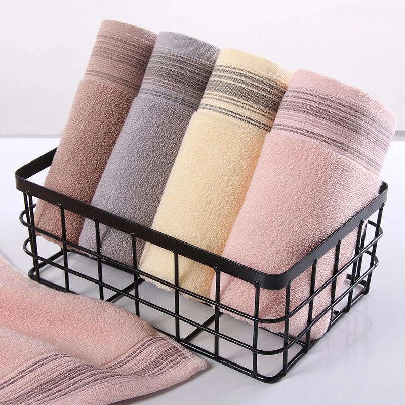 3PCS/Set Wholesale Absorbent Striped Bath Towels Gym Towel for Sport Face Hand Towel