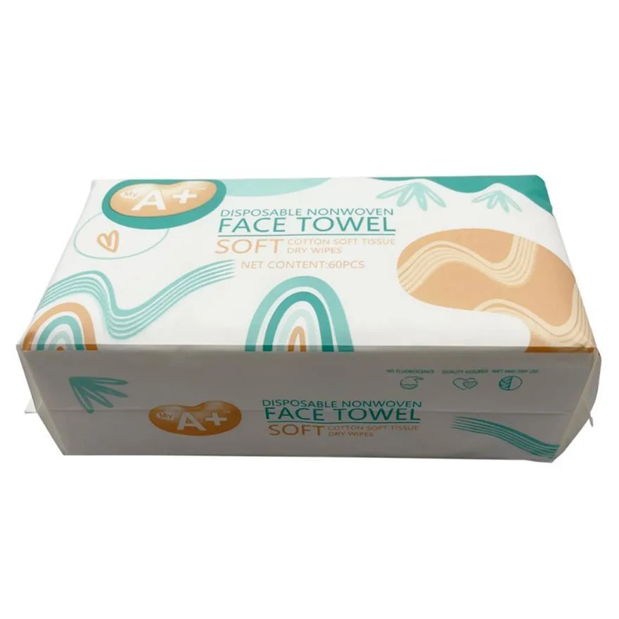 Baby Nonwoven cotton Towel Dry and Wet Use Baby Soft Cotton Tissue