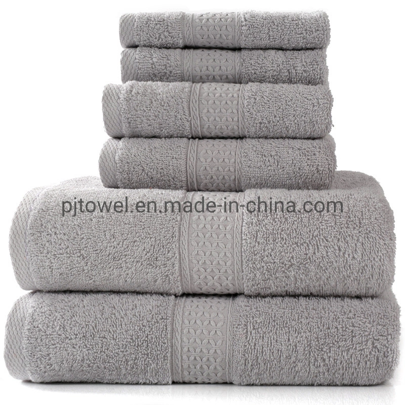 Hot Sale Organic Cotton Towel Set Eco Friendly Bath and Face Towel White 100% Cotton Hotel Cotton Towel